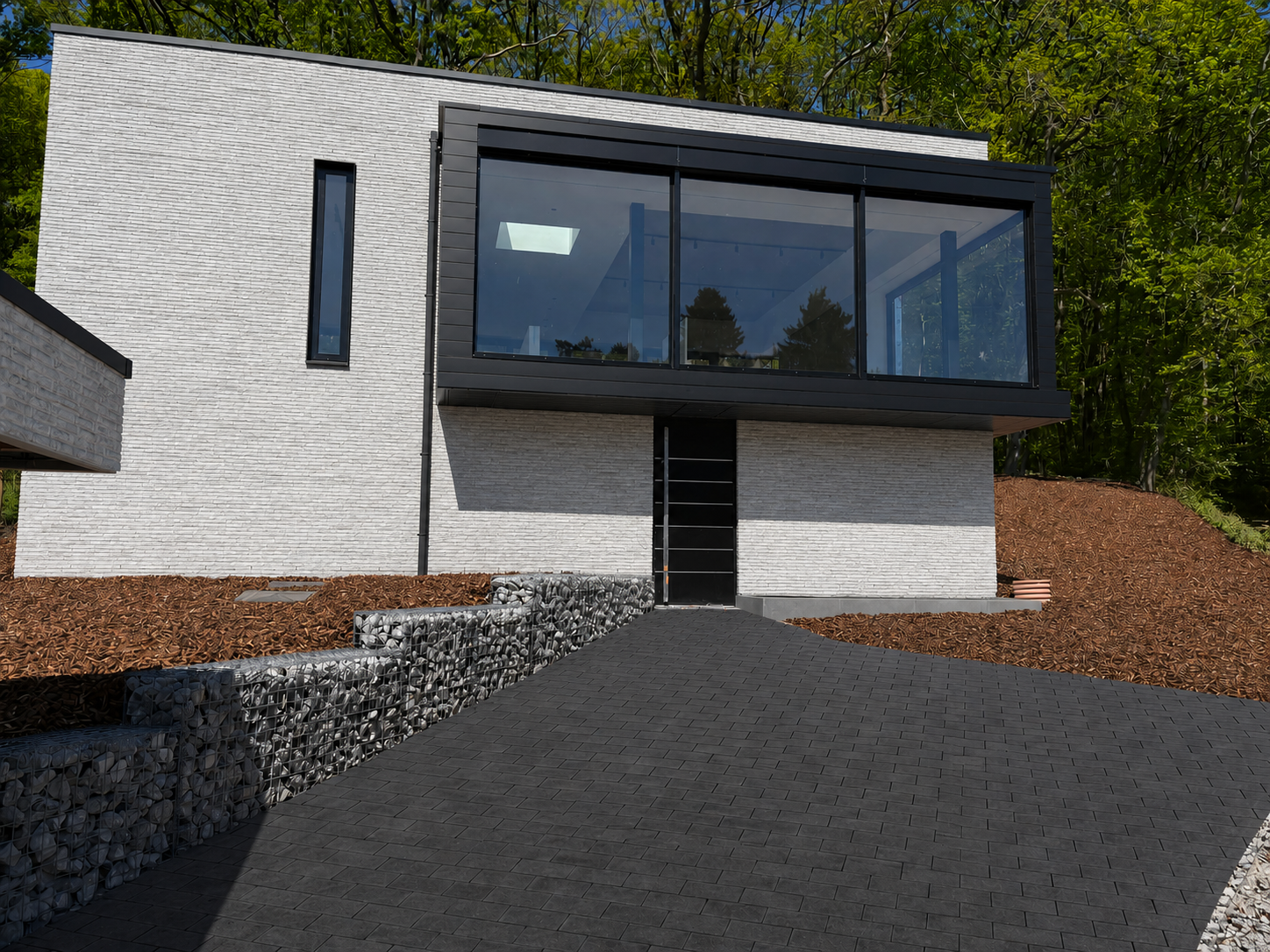 Façade contemporaine du gîte Cit'Art à Namur