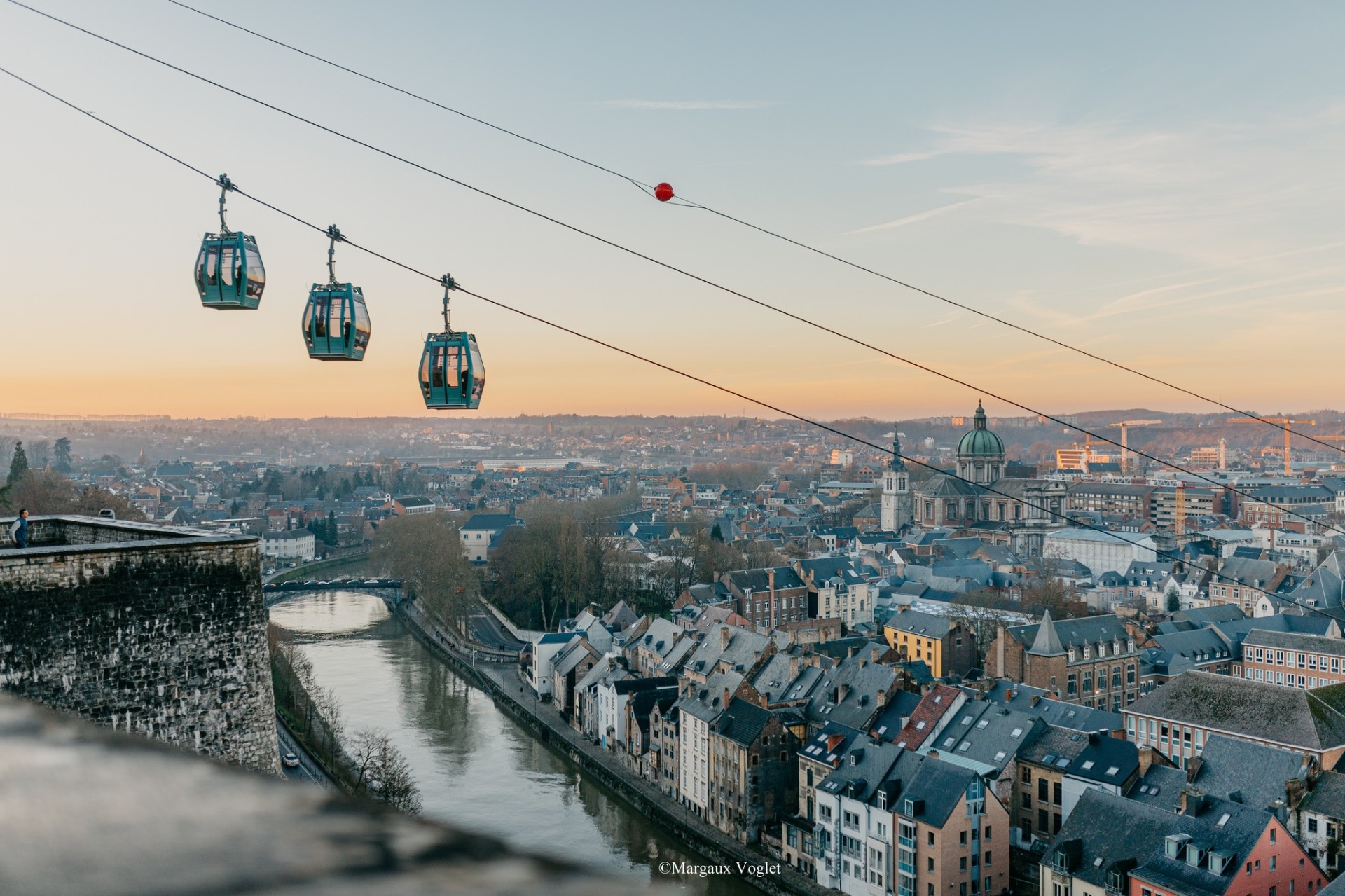 Le téléphérique de Namur — à proximité du gîte Cit'Art à Namur